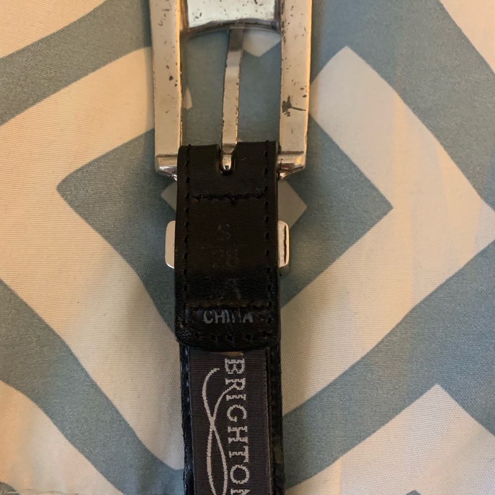 Final Mega Sale!  Brighton Black Leather Braided Belt—gently loved! - Picture 4 of 4